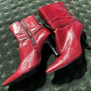 Red Nine West boots